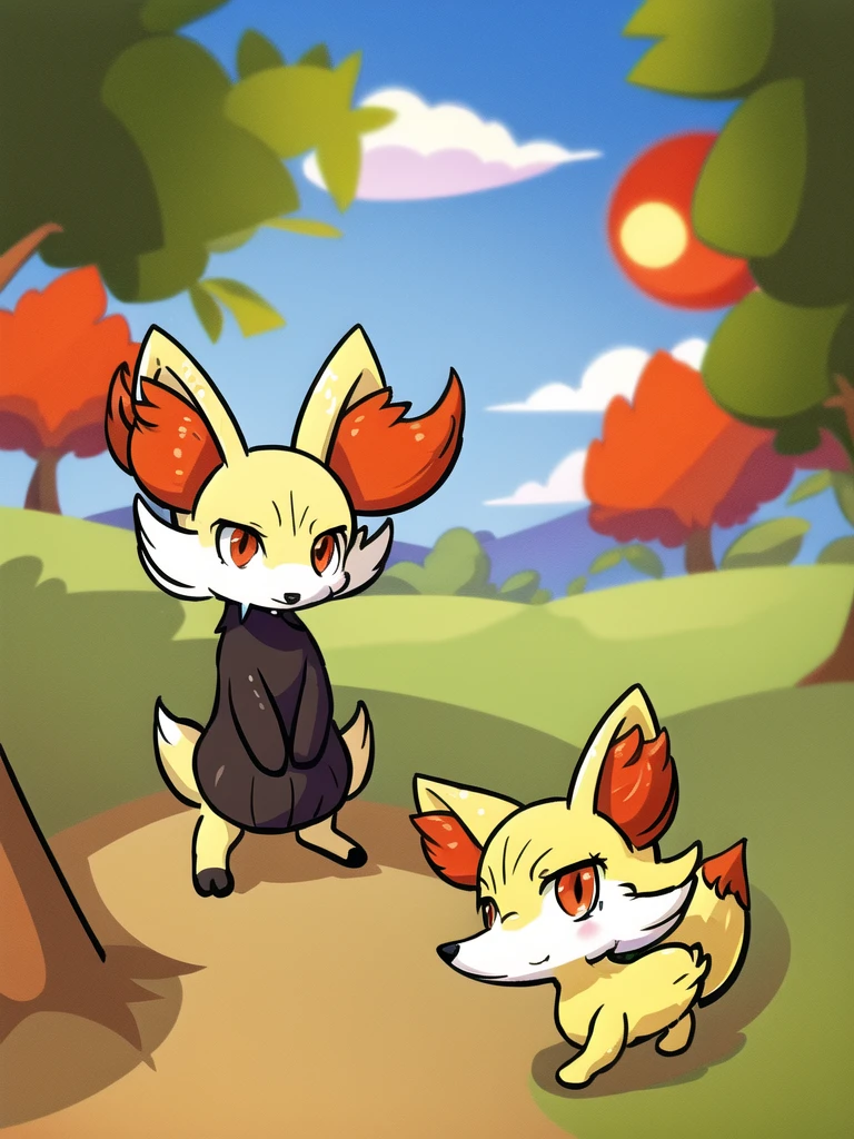 fennekin,grass