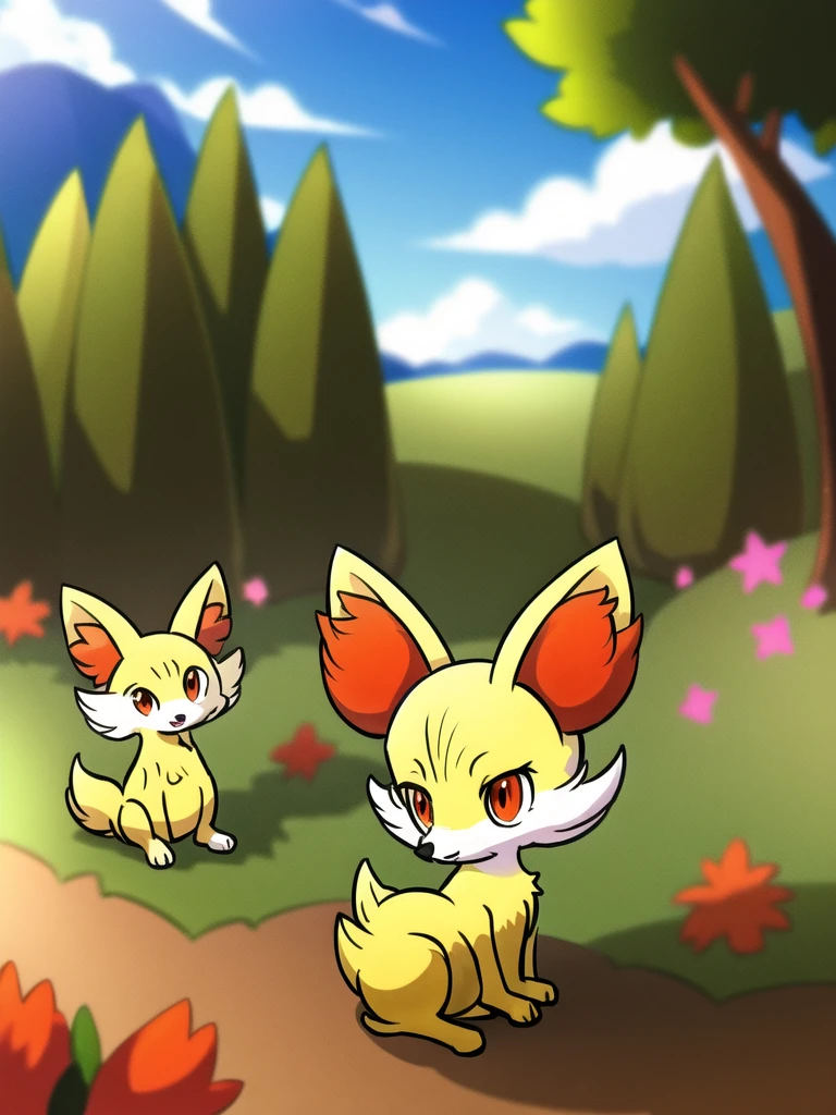 fennekin,grass