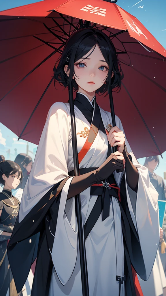 Lord Immovable、Unmoving Ozen、Wearing a giant umbrella