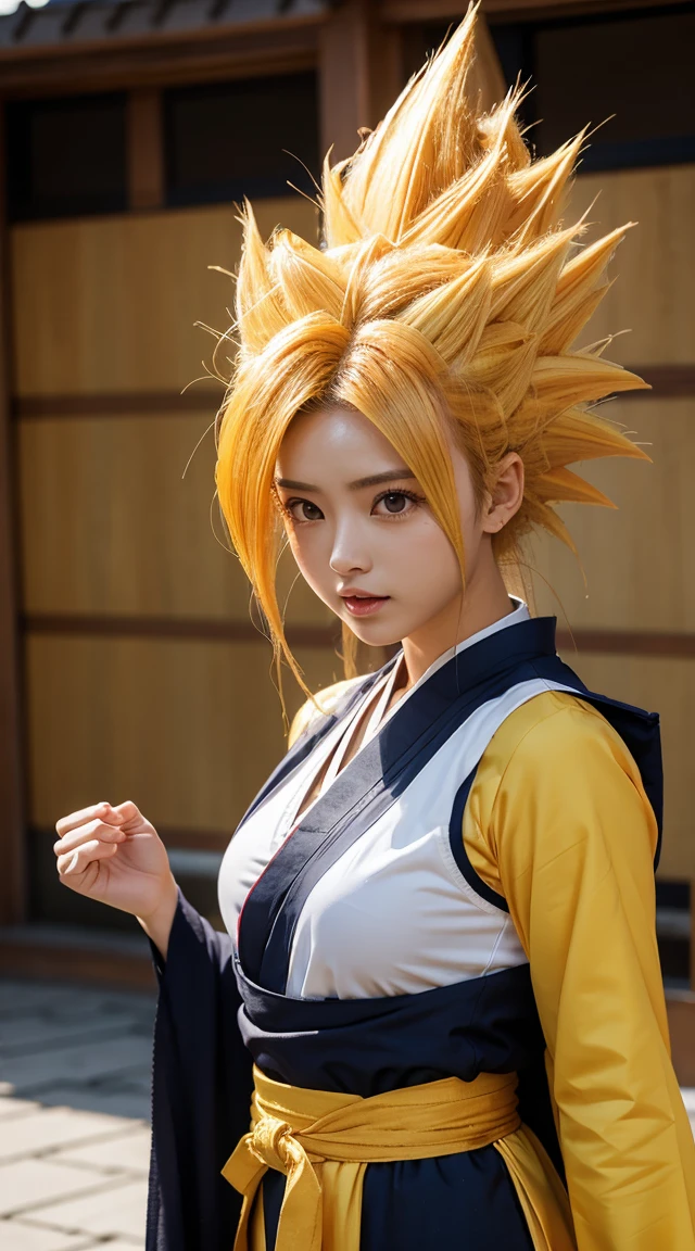 One girl, (Super Saiyan:1.3),Hanfu,