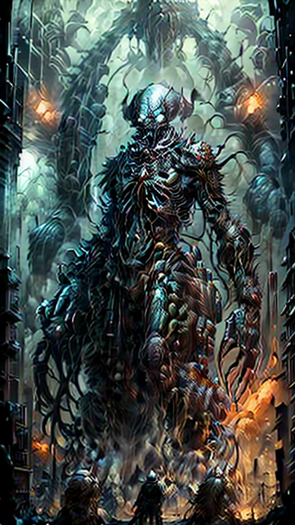 a man hold gun wearing an orange jumpsuit standing in front of a glass cage inside is an experimental monster, Strange creature in a futuristic chemical laboratory, a single man wearing a hazmat suit, he being in the alchemist's lab, half-life 3 ( 2 0 2 6 ), future lab 2099, aperture science test chamber, smoke, hazmat suit, still from the movie half-life, the dead and two robots in the void. Images of radioactive symbols are everywhere. Virus biology experiment. A radiation symbol on a white background, radioactive particles, nuclear waste, people. radiation logo. Monster aliens.