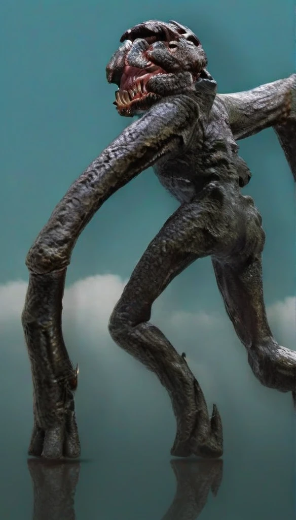 fx-monsters tree creature, analog film, Girl monster. 
