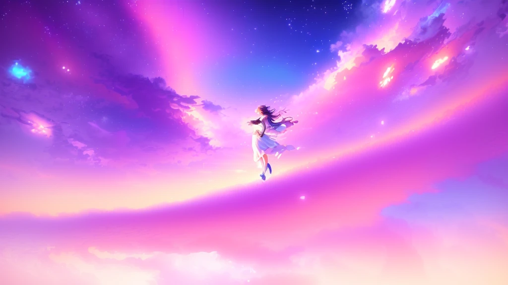 anime, a girl in a white dress is floating in the water, makoto shinkai cyril rolando, anime girl walking on water, anime movie background, beautiful anime scene, today's featured anime still, anime film still, screenshot from the anime film, anime still film anime shikishi, star(sky) starry_sky