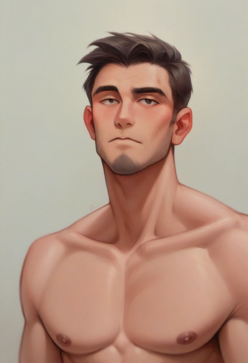 Handsome man in the gym realizes with volume, good quality, best qualityer, beautiful  face, lifelike face