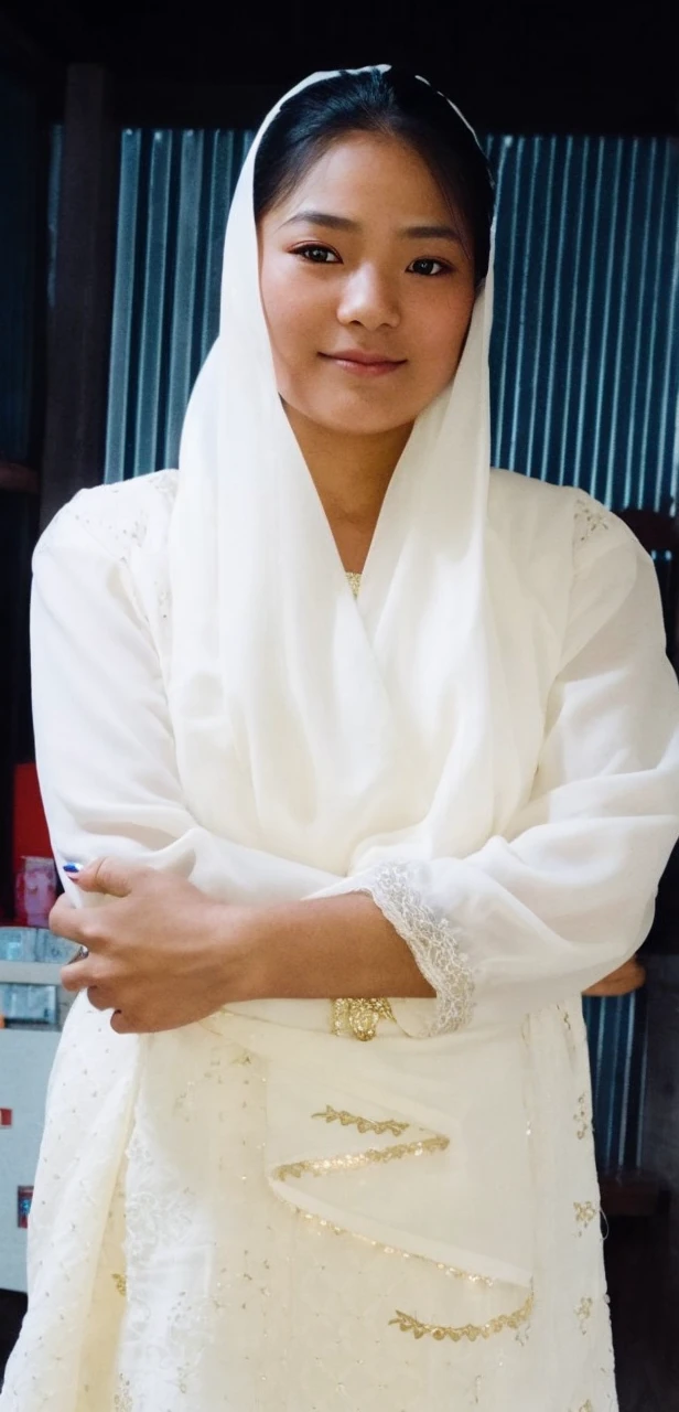 best quality, face focus, soft light, ultra high res, (photorealistic:1.4), RAW photo,
1japanese girl, solo, cute, (pupil, lights in the eyes), detailed beautiful face, (small chest),(high resolution detail of human skin texture),
(long hair),
indoor,
Damask Shirt Dress,
(portrait)