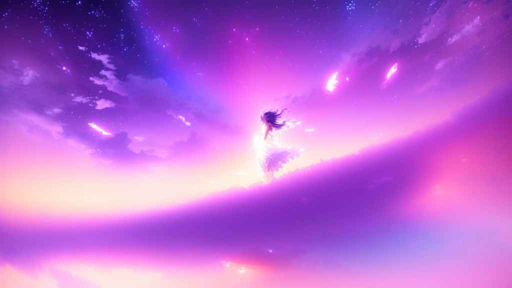 anime, a girl in a white dress is floating in the water, makoto shinkai cyril rolando, anime girl walking on water, anime movie background, beautiful anime scene, today's featured anime still, anime film still, screenshot from the anime film, anime still film anime shikishi, star(sky) starry_sky