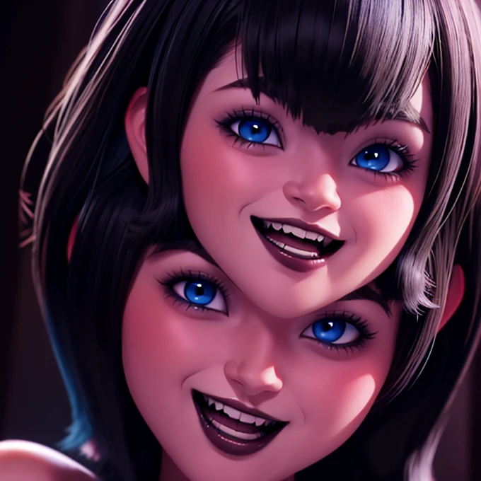 Mavis nsfw sucking red blood , teeth fangs vampire
