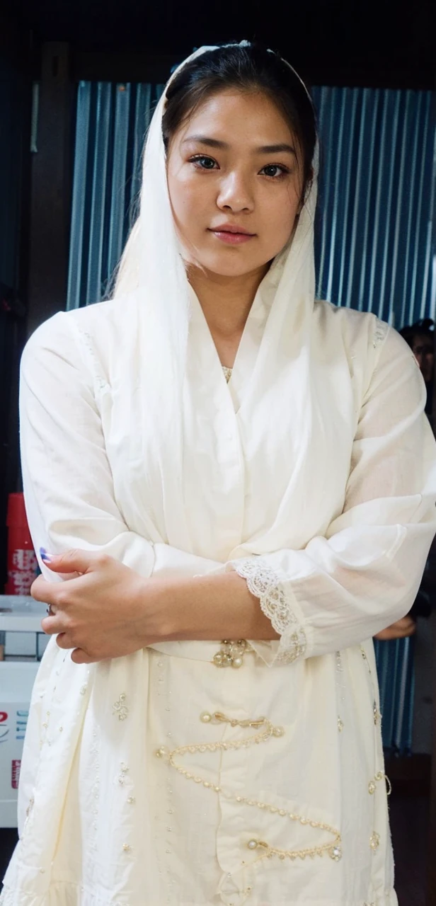 best quality, face focus, soft light, ultra high res, (photorealistic:1.4), RAW photo,
1japanese girl, solo, cute, (pupil, lights in the eyes), detailed beautiful face, (small chest),(high resolution detail of human skin texture),
(long hair),
indoor,
Damask Shirt Dress,
(portrait)