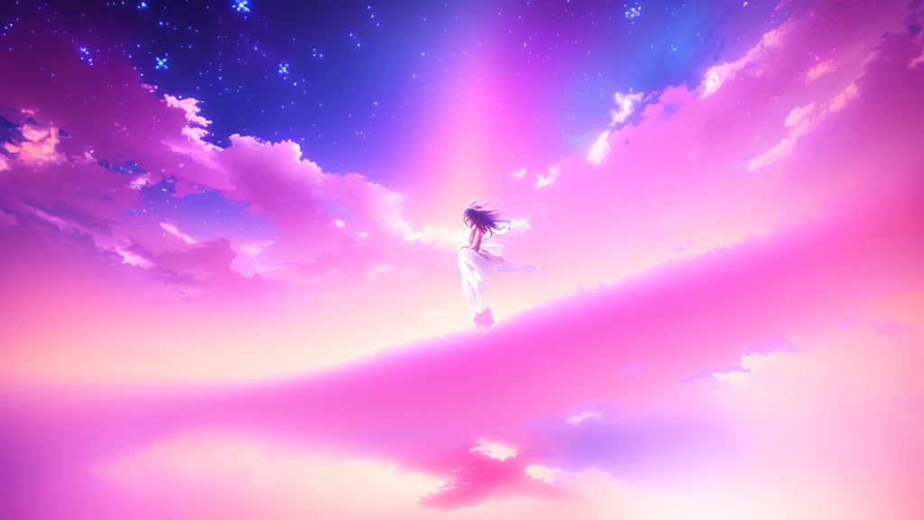 anime, a girl in a white dress is floating in the water, makoto shinkai cyril rolando, anime girl walking on water, anime movie background, beautiful anime scene, today's featured anime still, anime film still, screenshot from the anime film, anime still film anime shikishi, star(sky) starry_sky