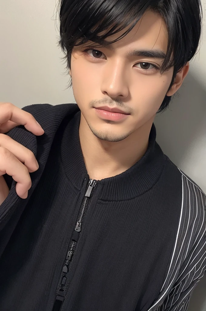 good looking male Black Hair