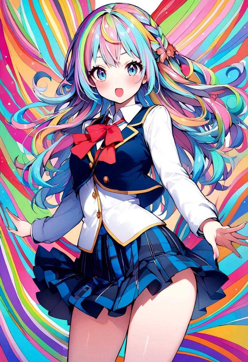 pretty girl、Panic、high school girl、uniform