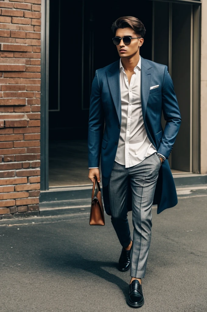 Image of a man dressed fashionably and very unhealthy