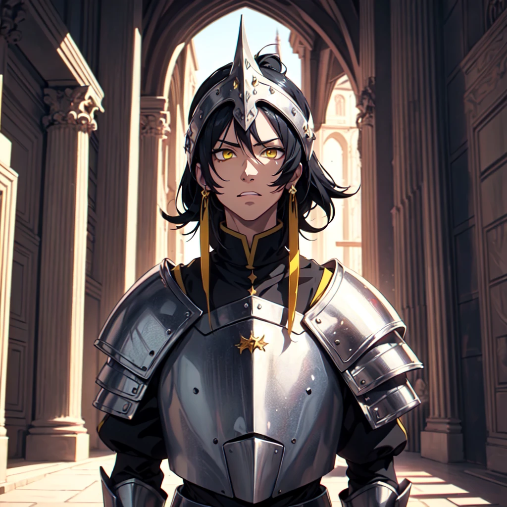 128K Ultra High Definition,
128K Ultra High Quality,
128K Ultra High Resolution,
Best Definition,
Best Quality,
Best Resolution,
Perfectly Detailed,
Perfectly Designed,
Extremely Detailed,
Extremely Designed,
Hyper Detailed,
Hyper Definition,
Hyper Quality,
Hyper Resolution,
Masterpiece,
(((Anime))),
Body Shot,
(((Boy))),
Handsome,
Muscular Body,
(((Black Mid Hair))),
(((Yellow Eyes))),
(((Platinum Warlord Armor))),
(((Inside Of Medieval Royal Palace Background Scenery))),