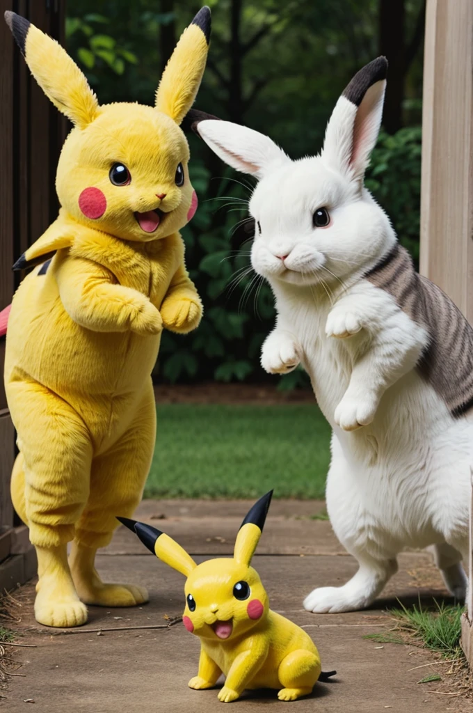 1 chica, entre senos, pechos gigantes, top corto, escote mojado, Pikachu, bermudas,, obra maestra, mejor calidad, muy detallado