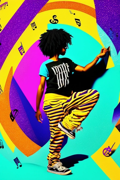 A background filled with scattered musical notes in various sizes and colors
A background completely filled with scattered musical notes in various sizes and colors, covering the entire screen.
beautiful girl colorful image
Dance hiphop Dance CREW Waacking Dance
Punking
black medium hair black medium hair
Five fingers Baggy clothes Baggy clothes
