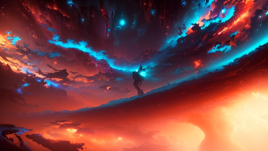masterpiece, best quality, (extremely detailed CG unity 8k wallpaper), (best quality), (best illustration), (best shadow), absurdres, realistic lighting, (Abyss), beautiful detailed glow, art by PeterMohrBacher,