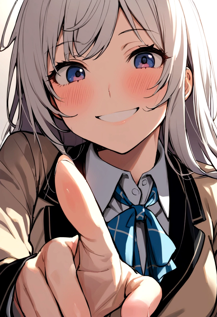 pretty girl、I'm in a hurry、high school girl、uniform、Bitter smile、Real