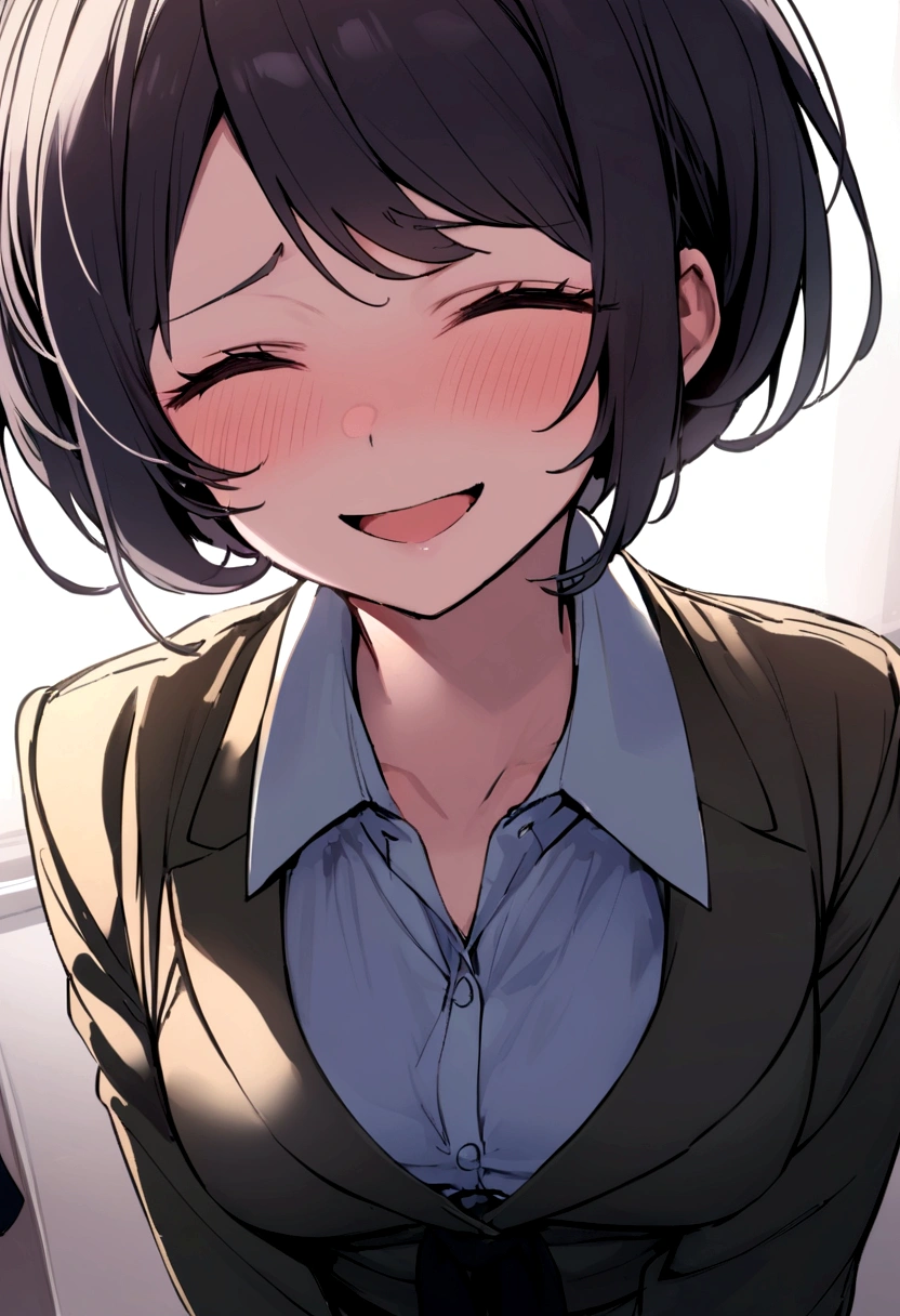 pretty girl、I'm in a hurry、high school girl、uniform、Bitter smile、Real