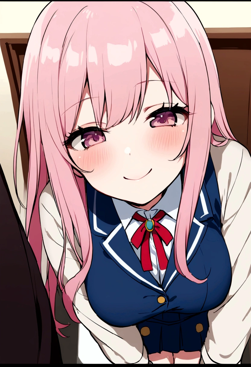pretty girl、I&#39;m in a hurry、high school girl、uniform、Bitter smile、Real