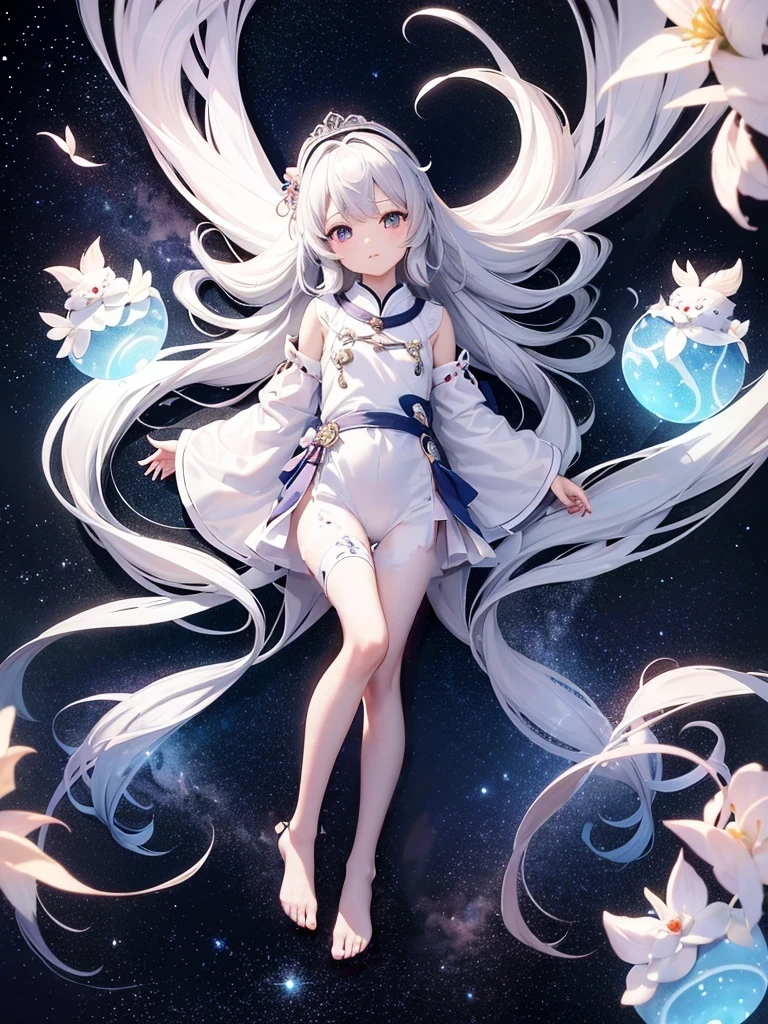 White jade legs，No shoes，Small feet，Cold white skin，