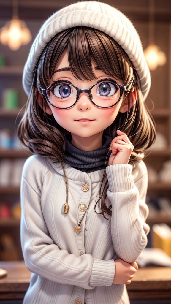 a cute Penguin  wearing glasses, beautiful detailed eyes, beautiful detailed nose, beautiful detailed mouth, beautiful detailed face, Penguin wearing round glasses, realistic, photorealistic, 8k, best quality, masterpiece, extremely detailed, ultra-detailed, intricate details, vivid colors, warm lighting, soft focus, cinematic, whimsical, adorable, cute, charming