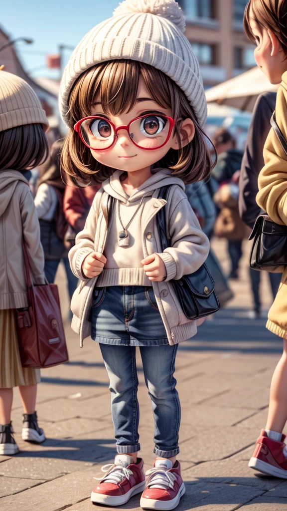 a cute Penguin wearing glasses,