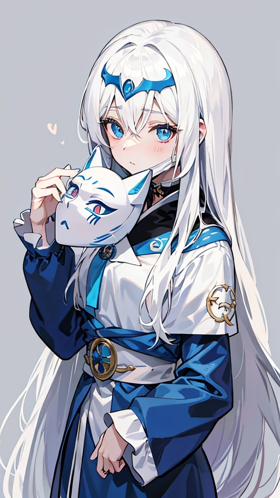 An anime girl with long white hair and blue eyes was pulling off a mask covering her face., Girls&#39; frontline style, Plow collection style, from Girls&#39; frontline, Anime style with clean details., great details. Girls&#39; frontline, Clean, detailed anime art., detailed anime characters art, Anime style illustrations, Anime style characters, anime style, anime characters, Girls&#39; frontline, modern anime style, Girls&#39; frontline cg