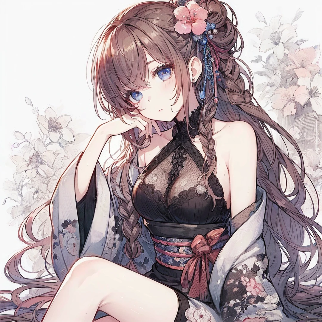Official art using high-quality hand-drawn watercolor sketch techniques. (best quality,4k,8k,highres,masterpiece:1.2),ultra-detailed,beautiful detailed eyes,A girl with beautiful eyes, everyone, beautiful anime girl, cute anime girl, smooth anime art, anime style, elegant colors, soft lighting, delicate beautiful wet eyes, very coquettish, (beautiful large breast:1.2), (correct hands:1.2),
