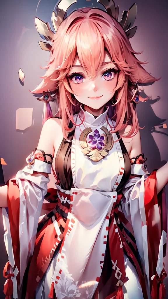 1girl, best quality, 4k, 8k, highres, masterpiece:1.2, ultra-detailed, realistic, photorealistic, photo-realistic:1.37, HDR, UHD, studio lighting, ultra-fine painting, sharp focus, physically-based rendering, extreme detail description, professional, vivid colors, bokeh, portrait, Alina, anthlers, deer ears, look at viewer, smile, blush, hairpin, braid, hair ornaments, hairclip,