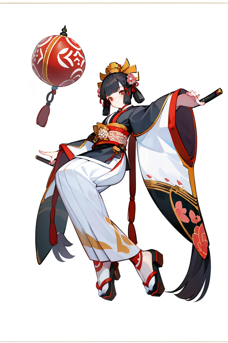 (1. Female), solo, solo, Full-body portrait, 短めのChina服, Gothic Lolita Girl, China , White background, The Detailed Art of the Onmyoji, Traditional Chinese art style, beautiful painting style, The Style, masterpiece, Top Quality, Highest quality, Ultra-high resolution
