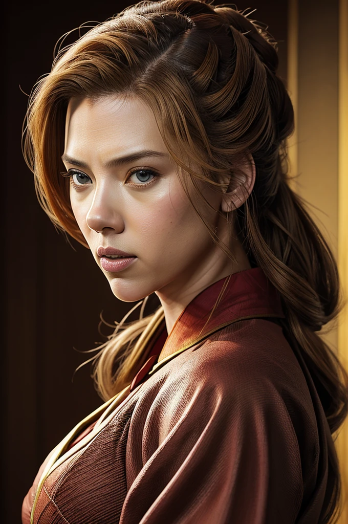 art style drawing, Jim Lee art style, Scarlett Johansson, Tokugawa Ieyasu