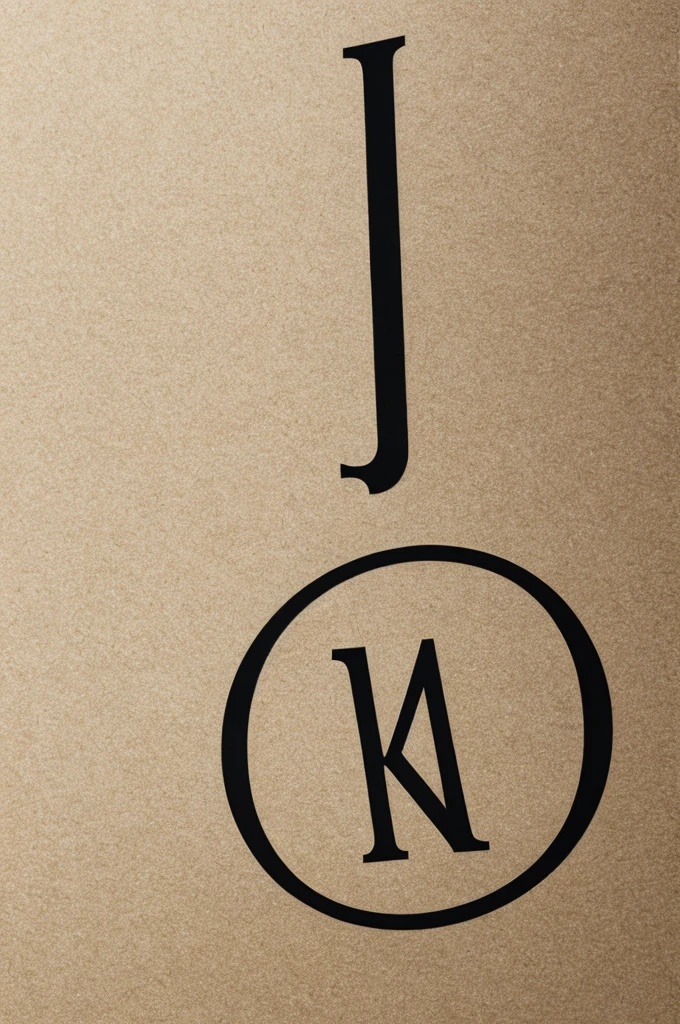 Simple and elegant monogram with a single line of letters "jd", with a bit of a modern touch