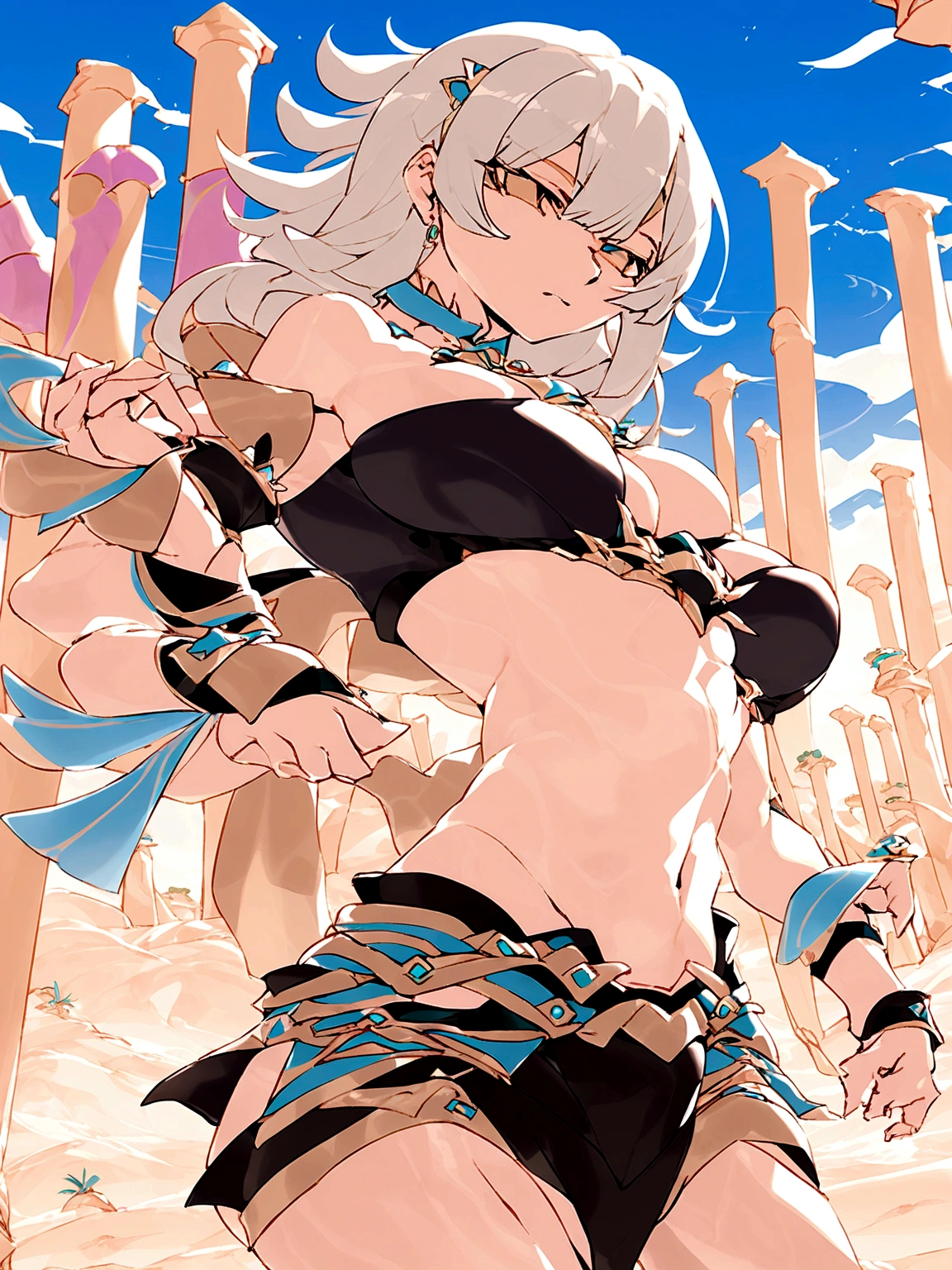 1 person、woman、sexy、cool、Very large breasts、Expressionless