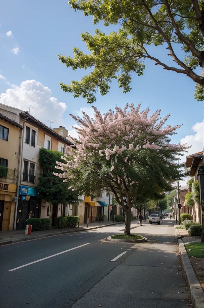big tree flower street 