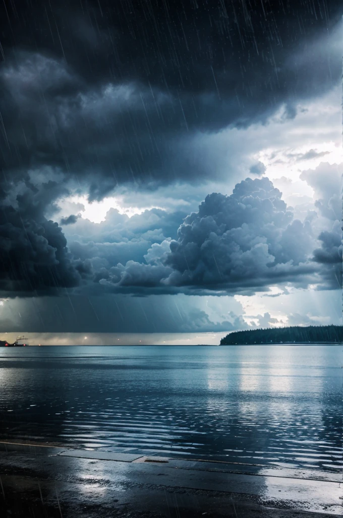 Rain scenery
