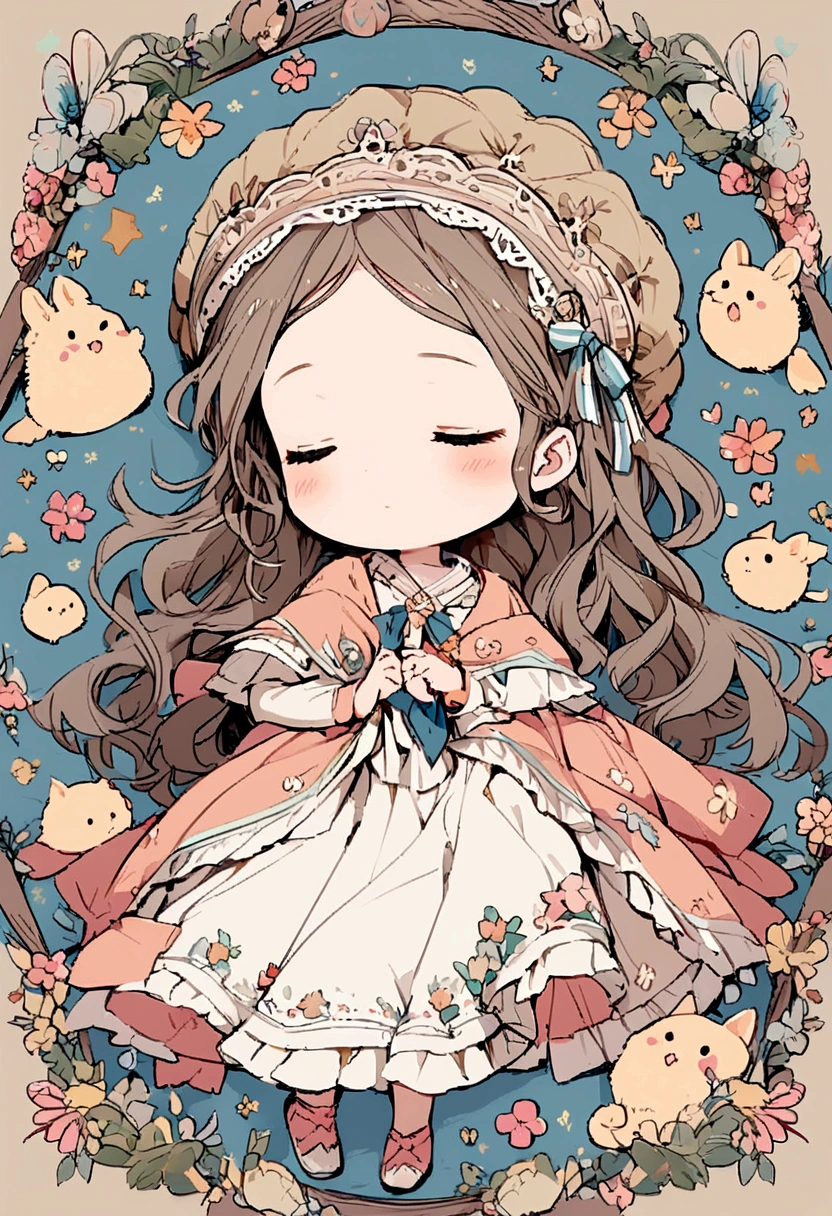 Adorable girl sleeping
