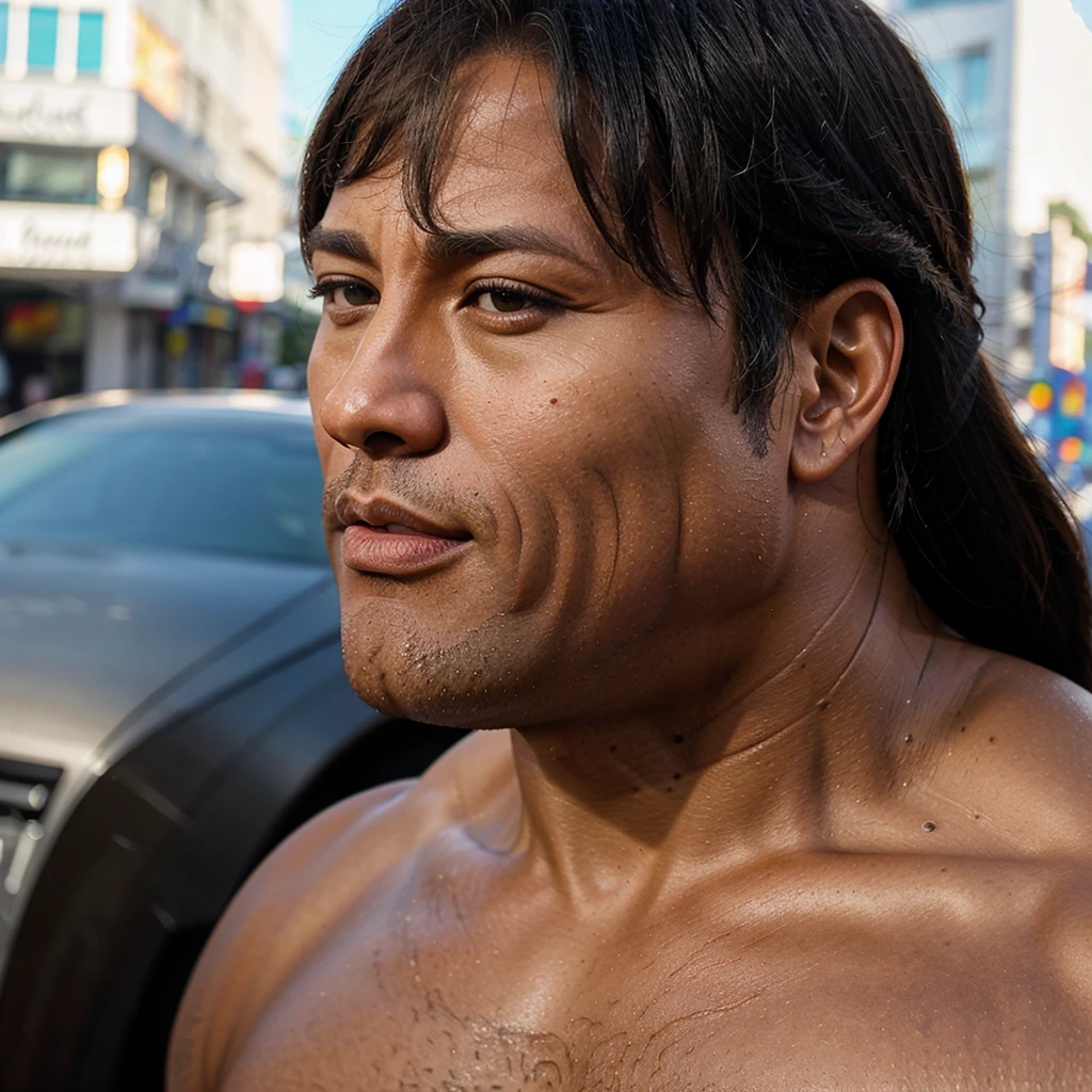 Dwayne Johnson thick lips