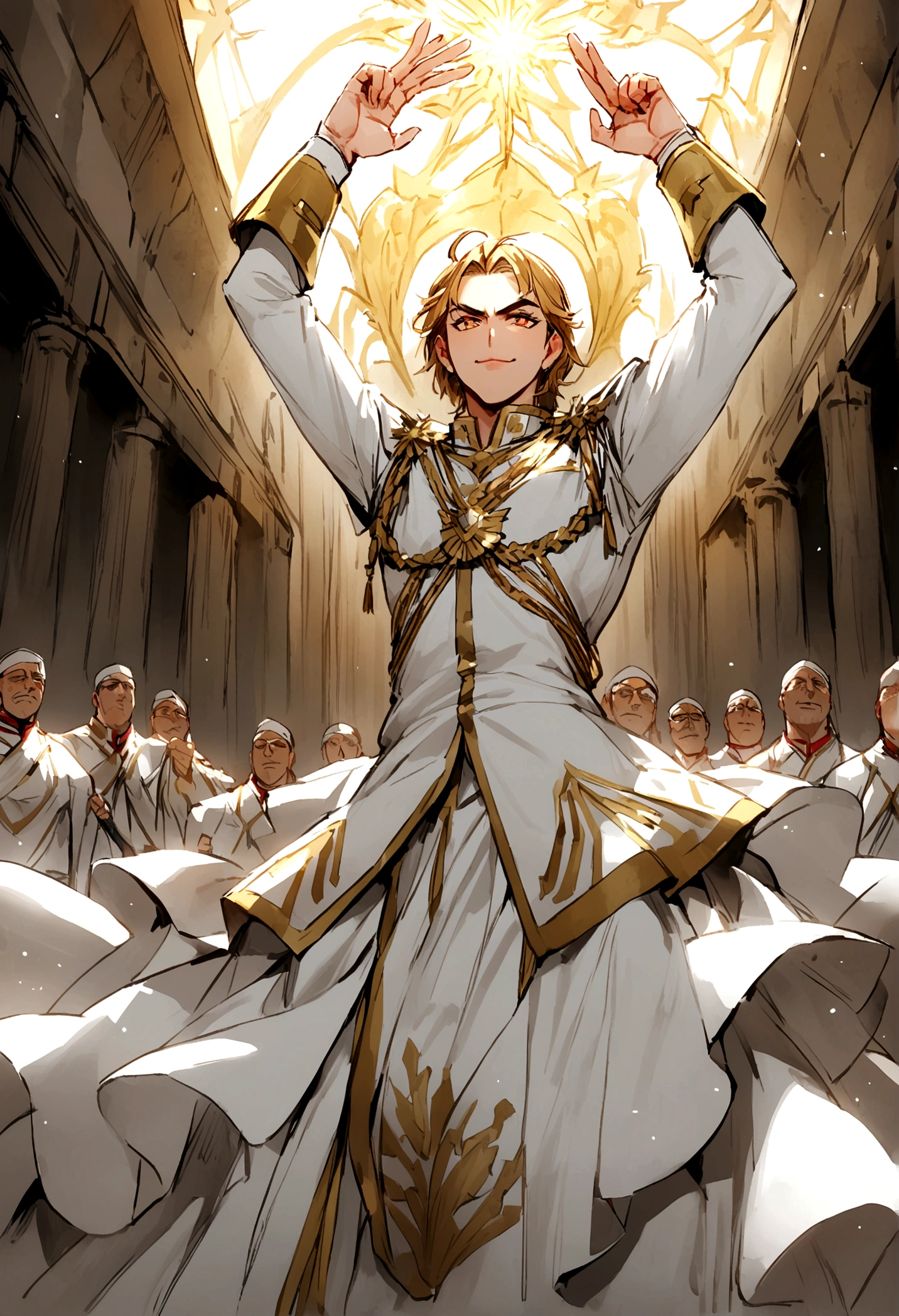 inian election members men waring white dress
