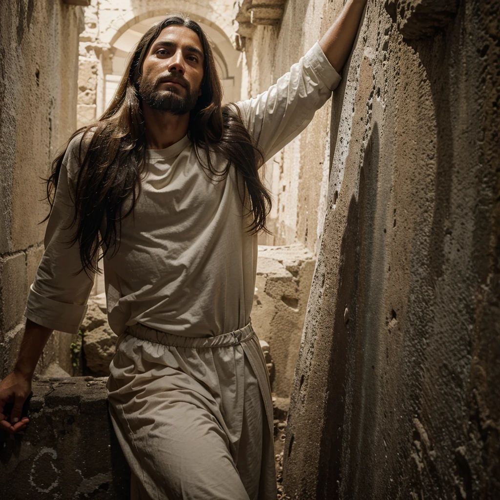 Jesus with aposle