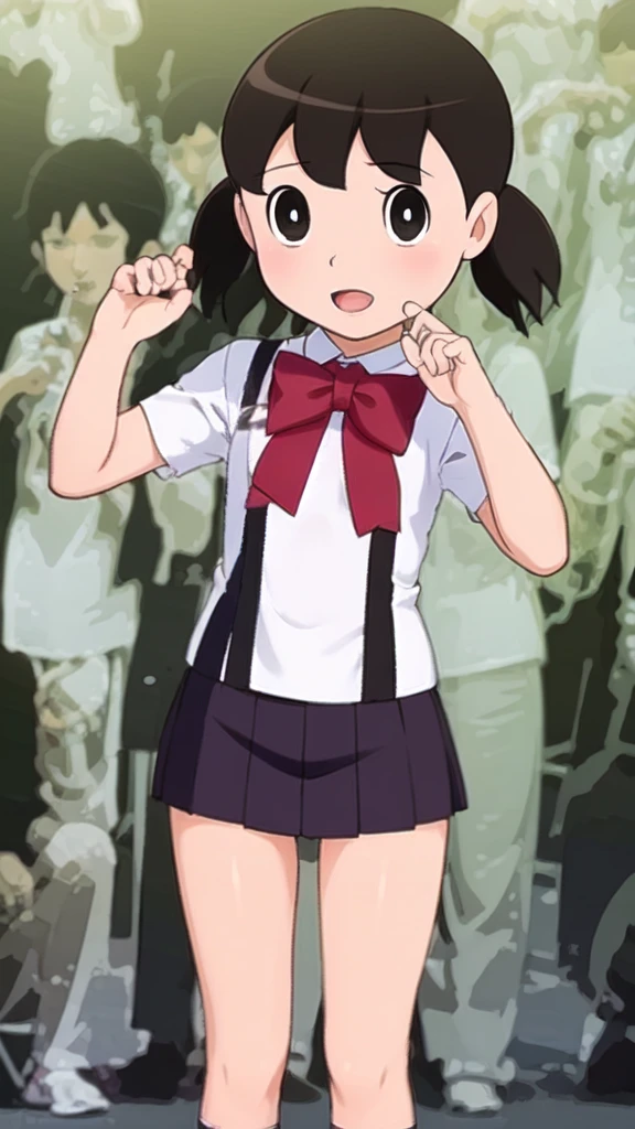 Best Quality, Masterpiece, Ultra High Resolution, (Realisticity: 1.4), Original Photo, 1Girl, Mature, White JK Uniform, Film Lighting