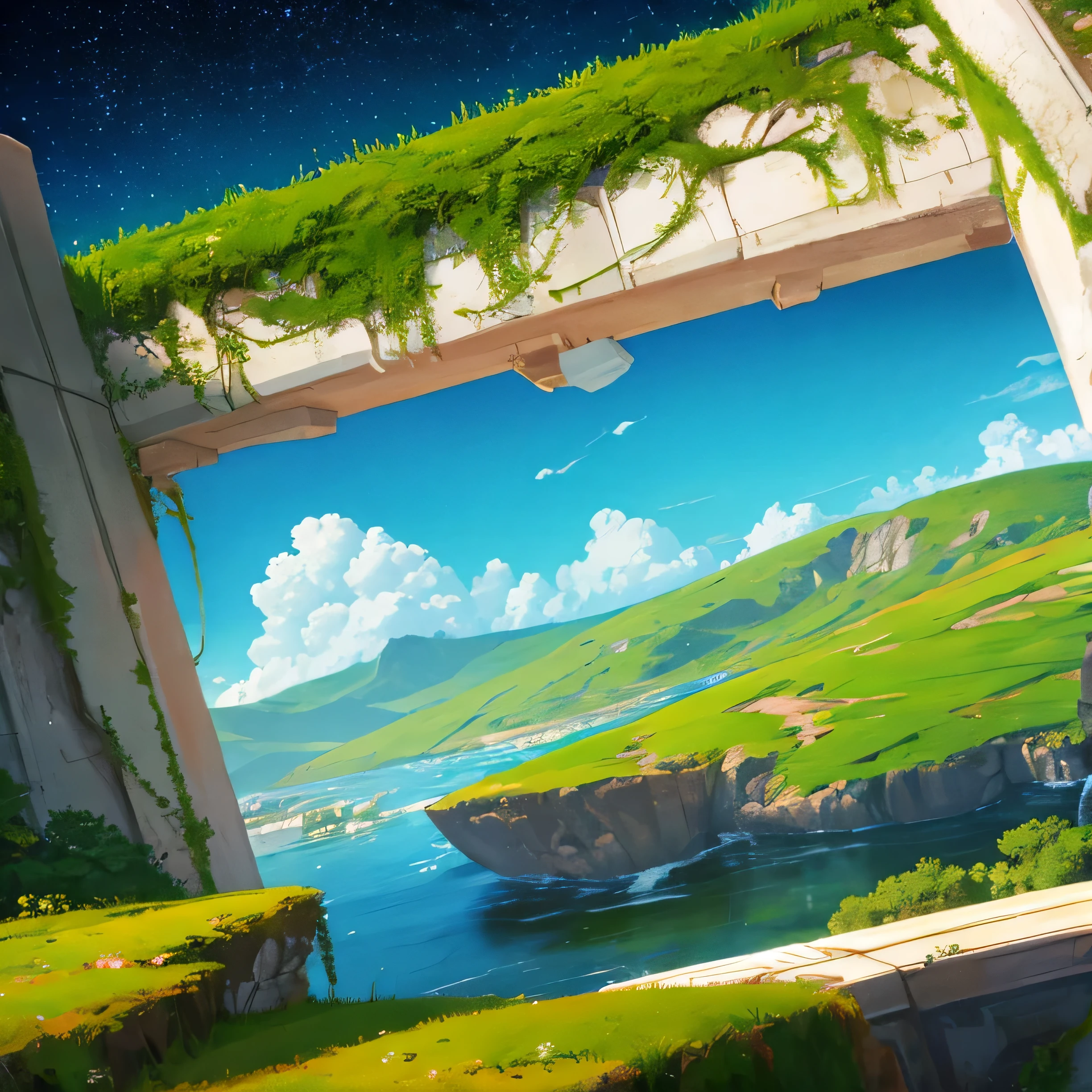 verdant exoplanet landscapes