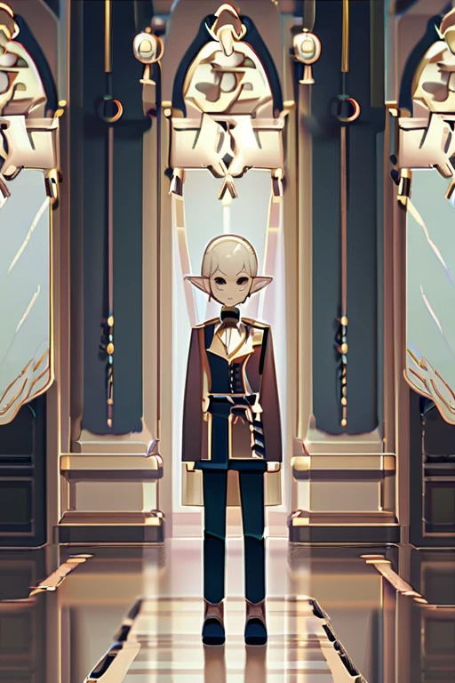((Лучшее качество)), ((шедевр)), (подробный), An elf standing in full view