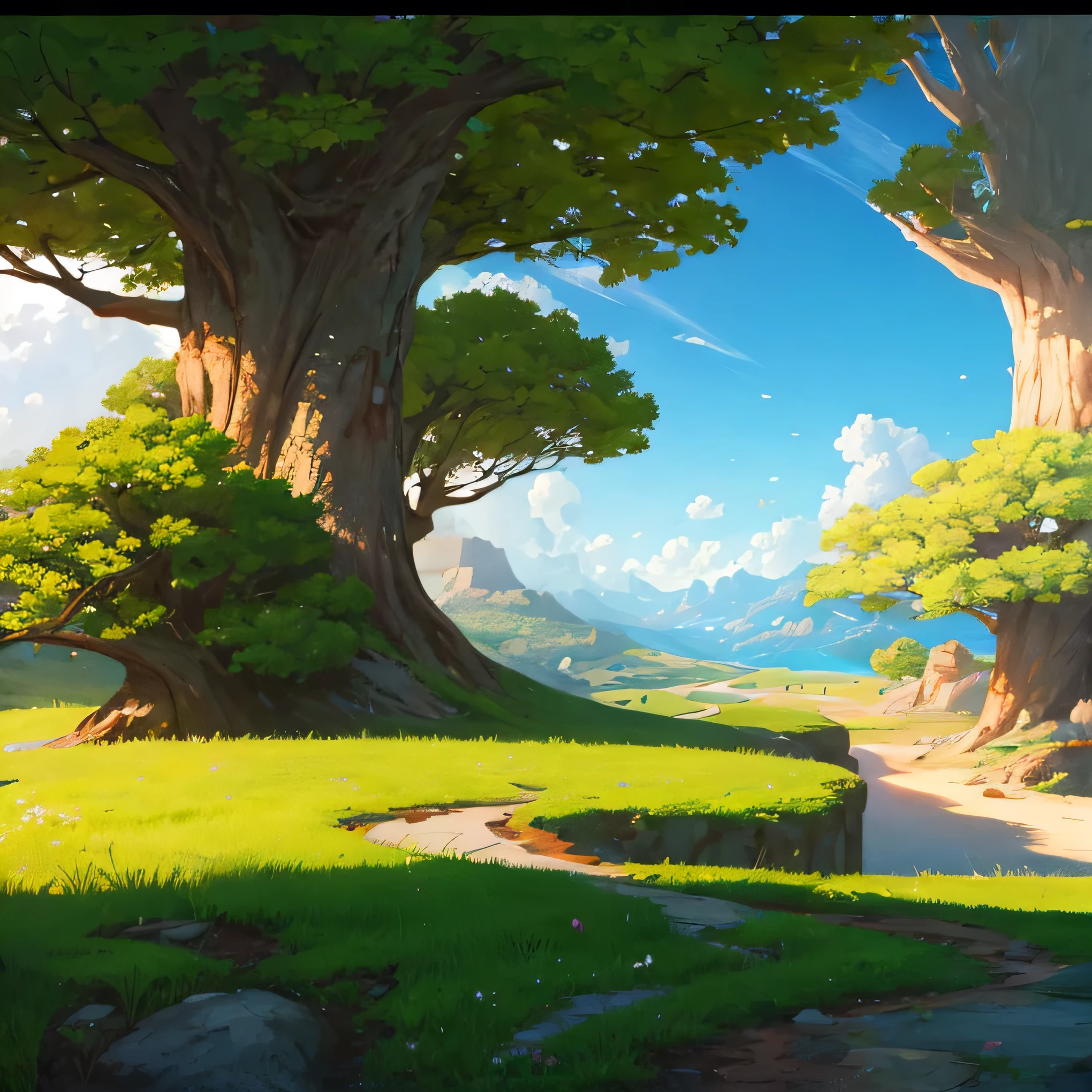 verdant exoplanet landscapes