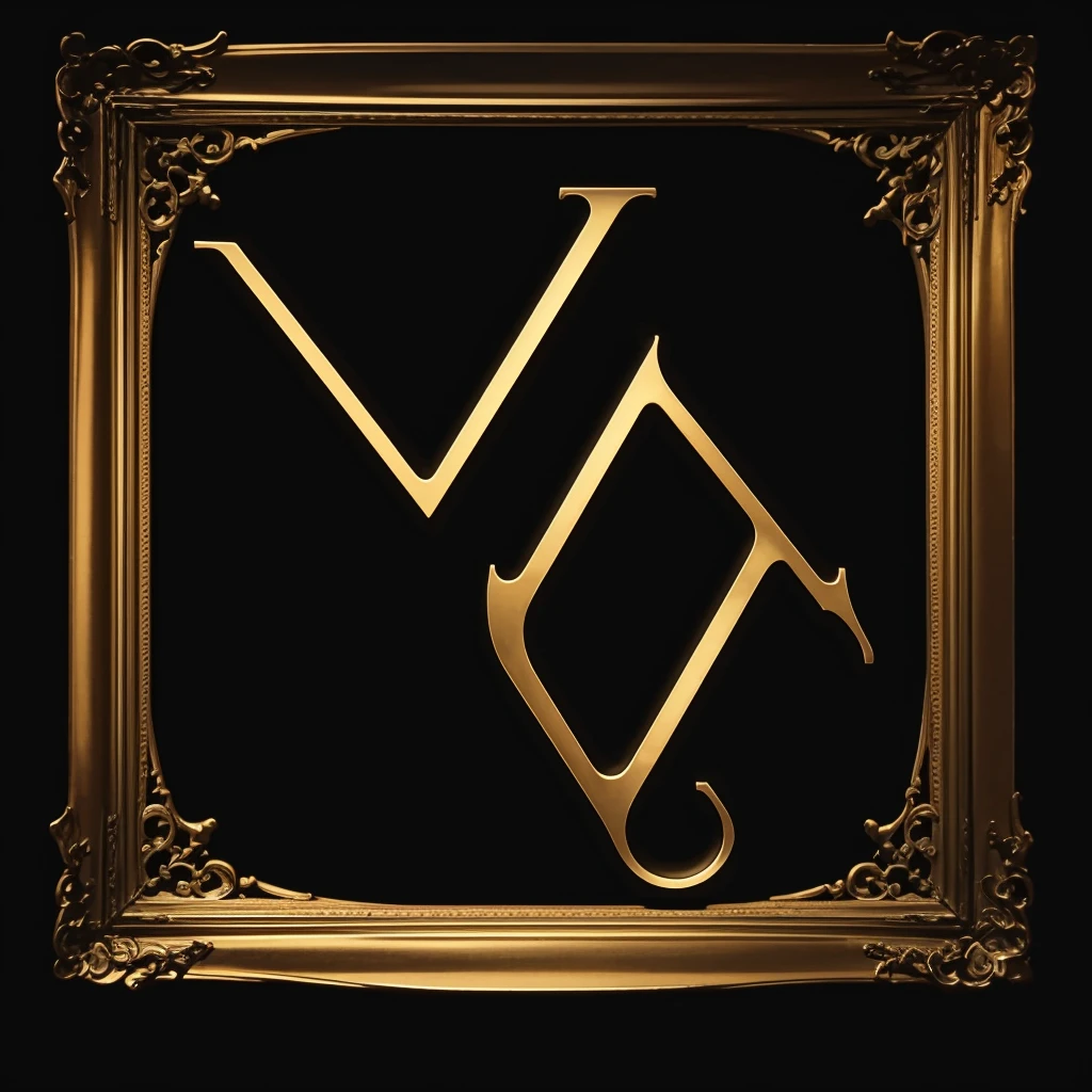 letter a aesthetic black background