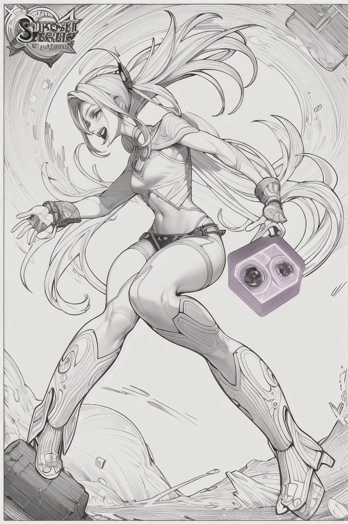 [Jinx League of Legends], Jinx jajaja, Masterpiece, (Best Quality: 1.2), (high resolution), (Superior quality), (8k, 4k, intricate), (whole body), short pink