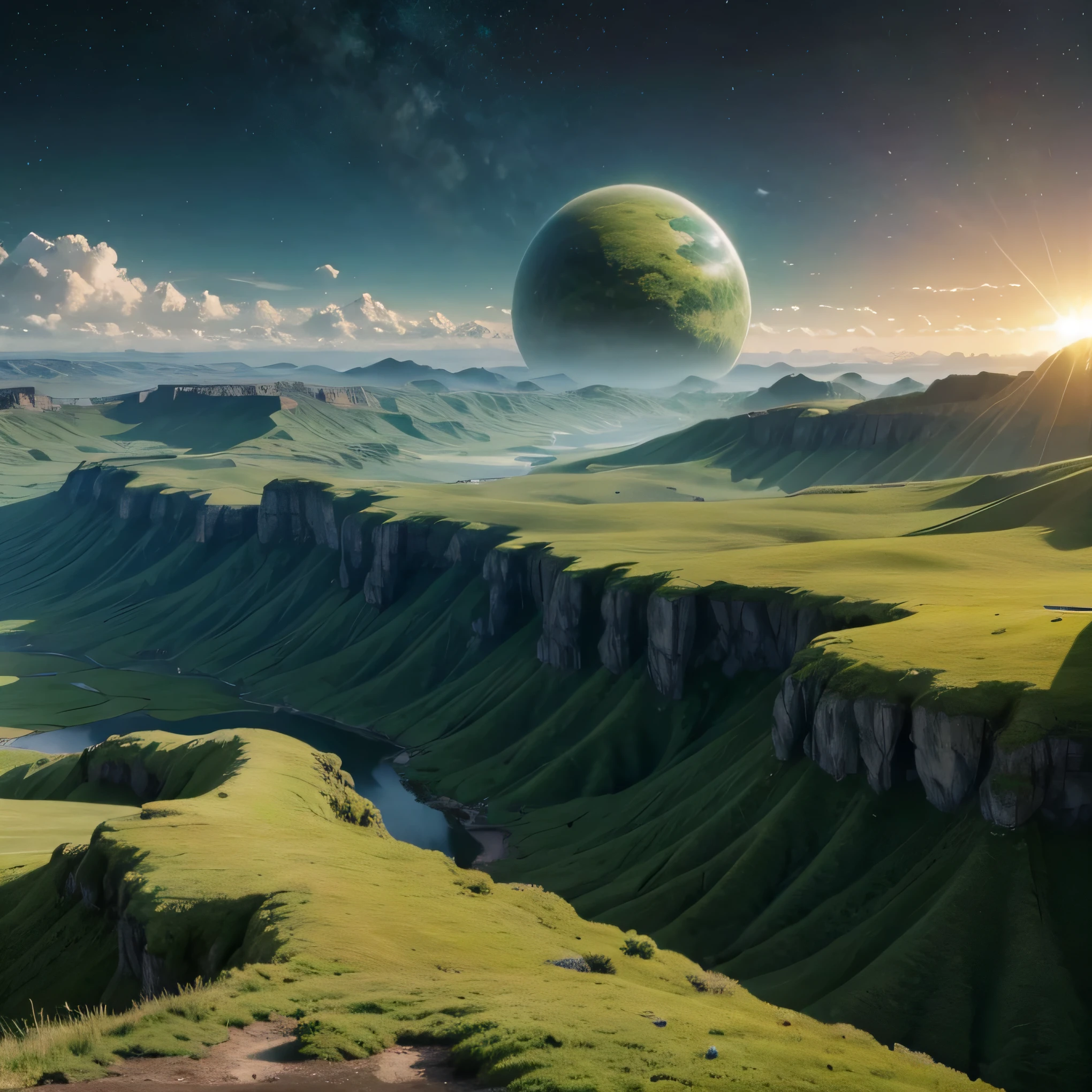  verdant exoplanet landscapes