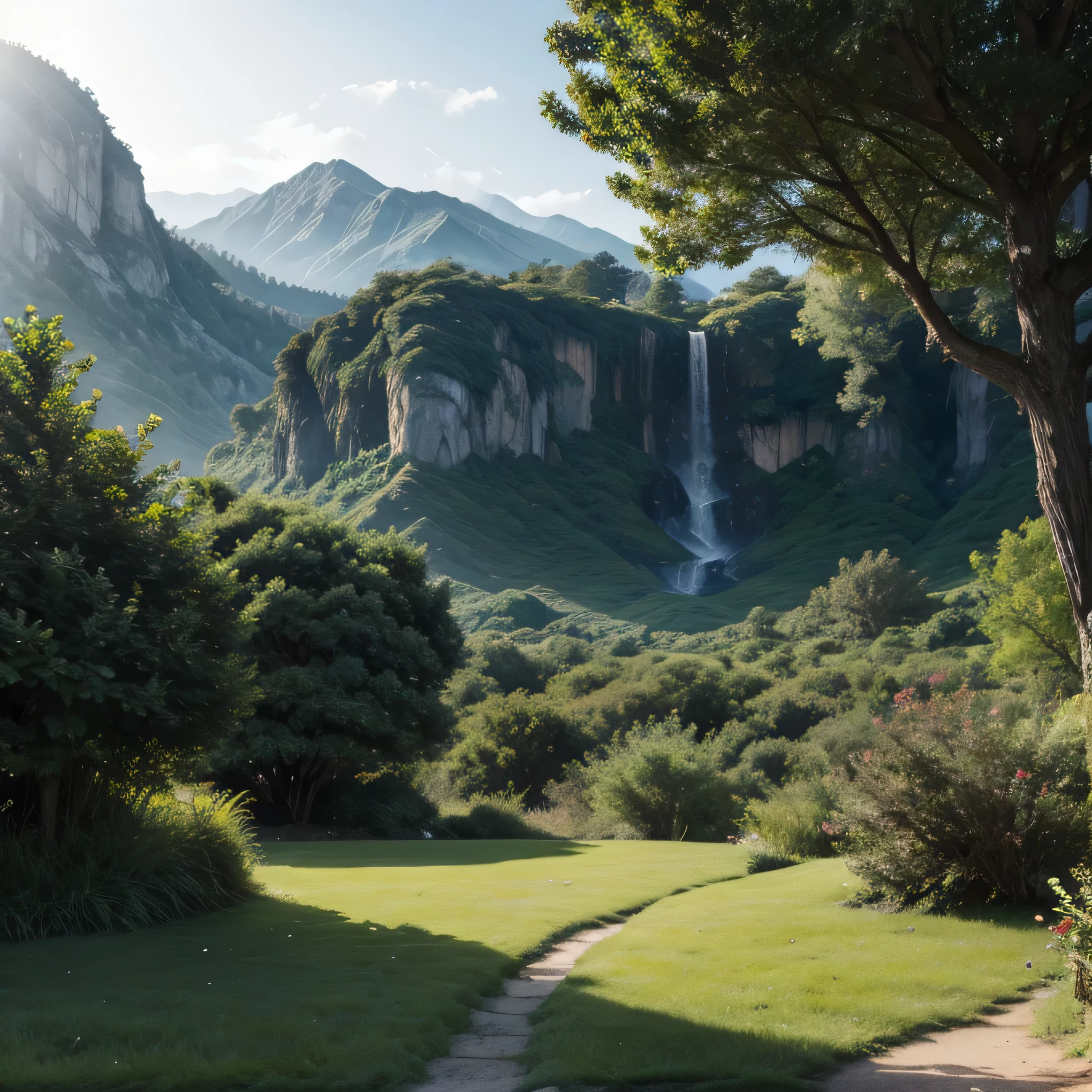verdant exoplanet landscapes