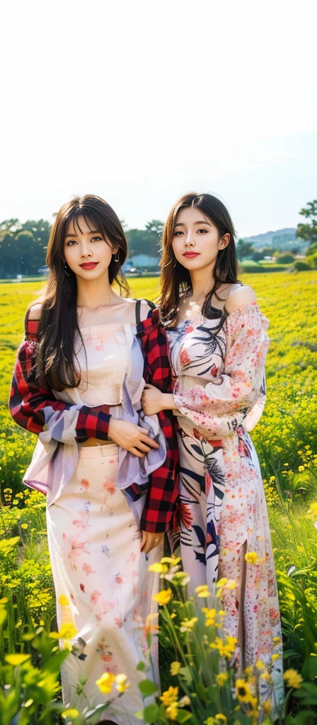 a beautiful japanese woman, long black hair, detailed face, beautiful eyes, nose, lips, perfect skin, natural smile, model body type, standing full body shot, ((Off-shoulder crop top in pastel lavender, high-waisted white linen shorts)), (best quality,4K,8K,highres,masterpiece:1.2),ultra-detailed,(realistic,photorealistic,photo-realistic:1.37),portraits,clean and neat atmosphere,natural lighting,vibrant colors,elegant,graceful,Serene