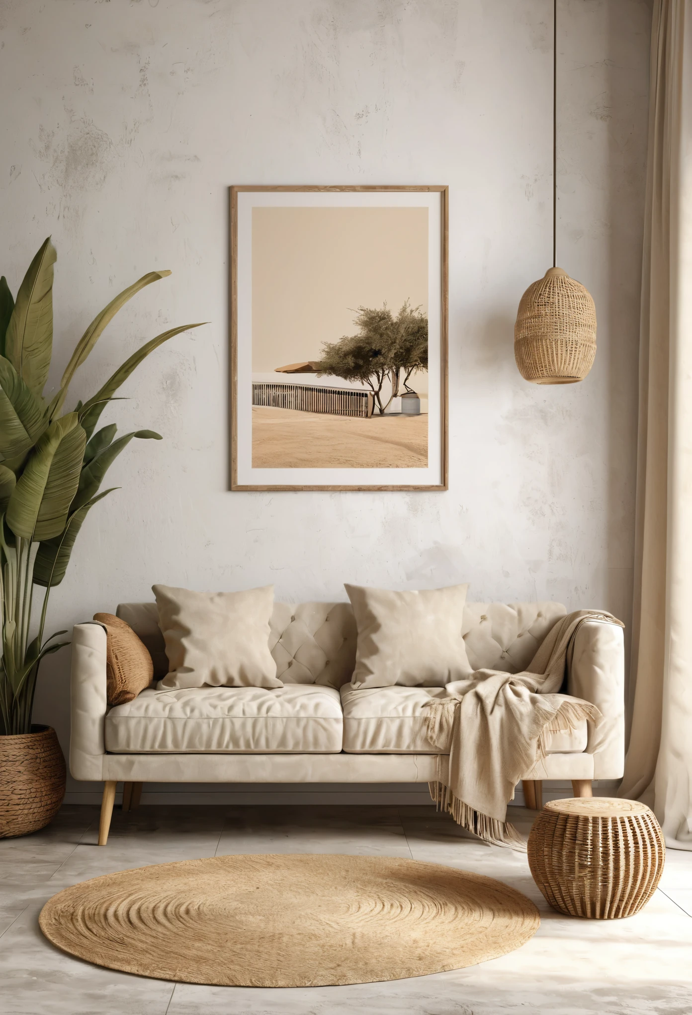 Mock up frame in unisex children room interior background, 3D render,interior, home, furniture, living, luxury, room, decoration, wall, sofa, decor, wooden, indoor, frame, retro, old, style, african, beige, canvas, ethnic, grunge, living room, mid, poster, trend, bouquet, neutral, rustic, art, blank, bohemian, century, concrete, empty, mock, modern, template, dry, lifestyle, nomadic, wicker, background, pampas, chair, light, house, table, 3d render, floor, lamp