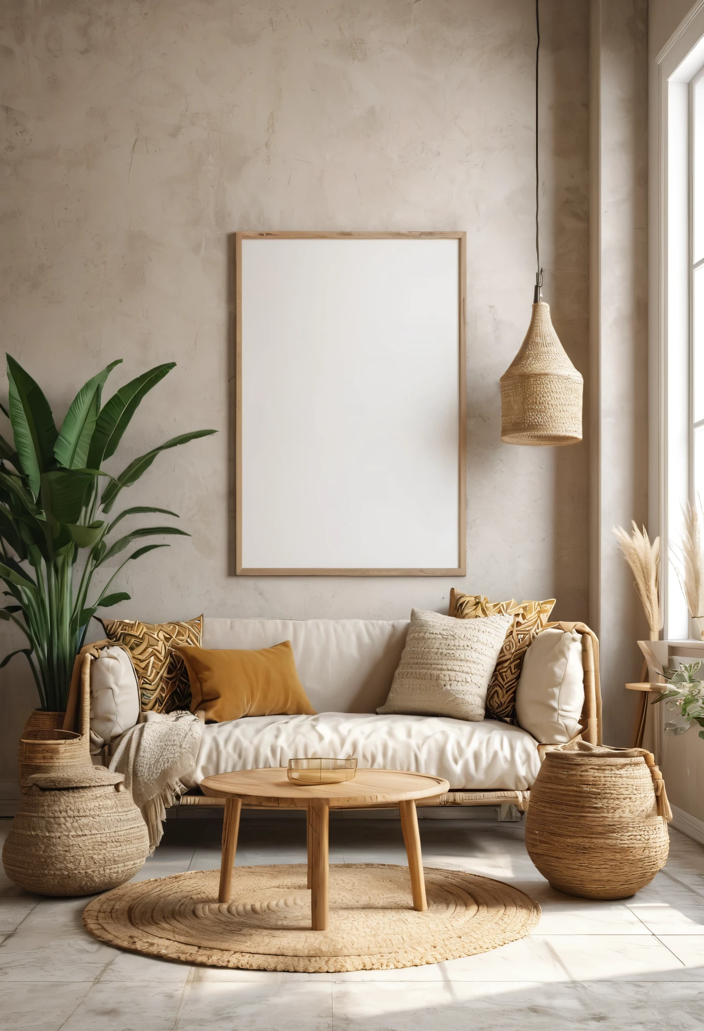 Mock up frame in unisex children room interior background, 3D render,interior, home, furniture, living, luxury, room, decoration, wall, sofa, decor, wooden, indoor, frame, retro, old, style, african, beige, canvas, ethnic, grunge, living room, mid, poster, trend, bouquet, neutral, rustic, art, blank, bohemian, century, concrete, empty, mock, modern, template, dry, lifestyle, nomadic, wicker, background, pampas, chair, light, house, table, 3d render, floor, lamp